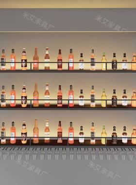 北欧PEE轻奢壁挂铁艺酒酒置物架红酒杯倒挂架架餐厅酒吧物水收纳