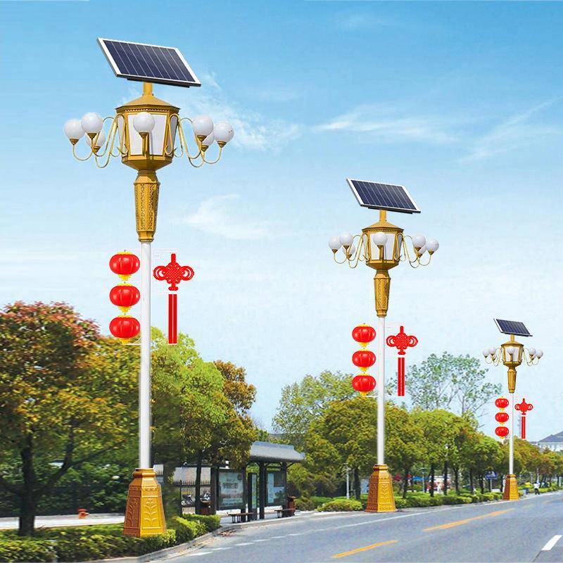 户外6米XPG米9米LED中华灯广市工程路灯政太阳能玉兰灯场景观高杆
