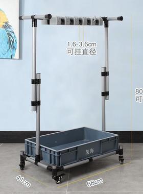 架海灰架落地拖把架可移动墩挂布挂架FY1012H复合管不锈钢架子101