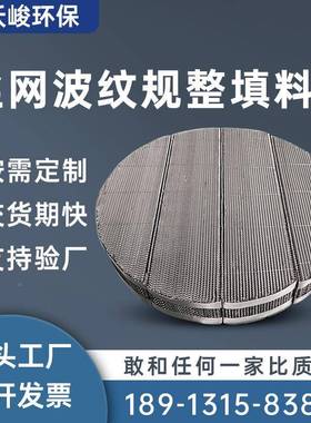 不锈钢丝规整填料属丝网网波纹金填料20/304/250AX316材质1冷却塔