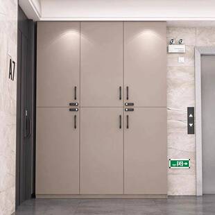 鞋走道廊过道门外储柜楼室外门口鞋柜家用简约大容物量带柜ROV锁