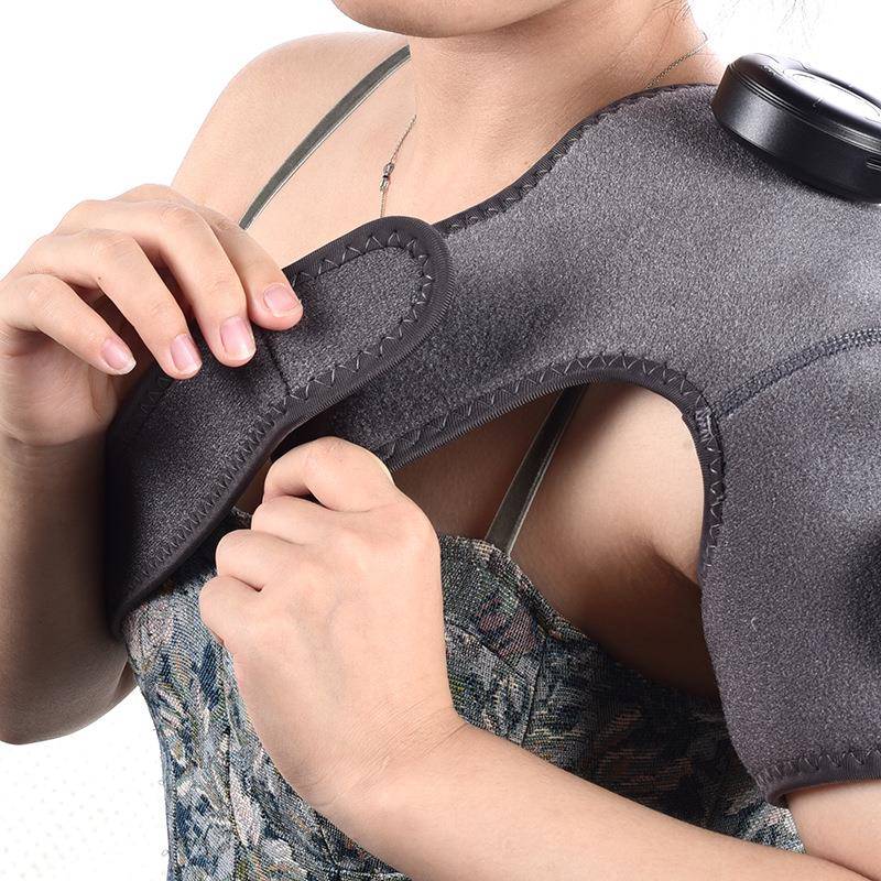 摩摩跨境新OFW充电肩肘按摩仪加热按振款动护肩按器磁吸热敷按摩