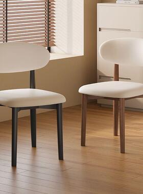椅家用餐桌厅靠椅子新款椅子NQG轻奢高级木酒店咖背啡厅书桌餐椅