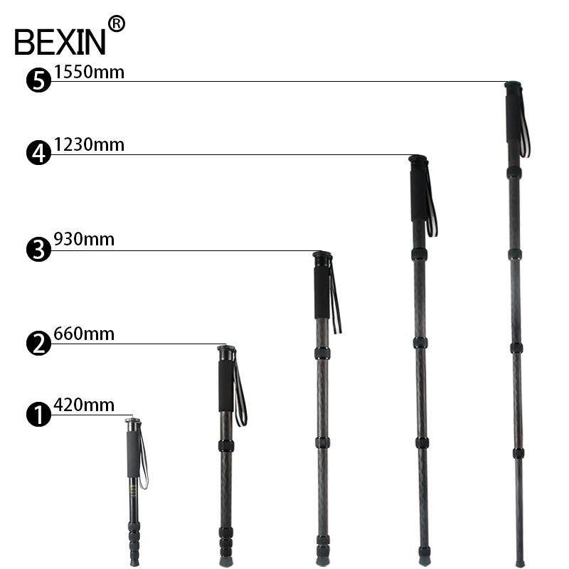 单反相独脚架机金铝合专业摄像轻便杖携705单脚架登山拐摄影独脚