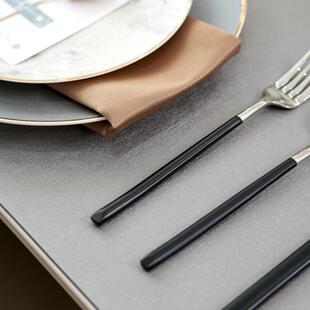 庭和976家居桌现简约皮革西餐垫防油垫厚隔热垫样板房餐垫代简约