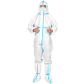 一次性防护服连体全身带帽防静电喷漆防尘衣族养殖场重复使用服