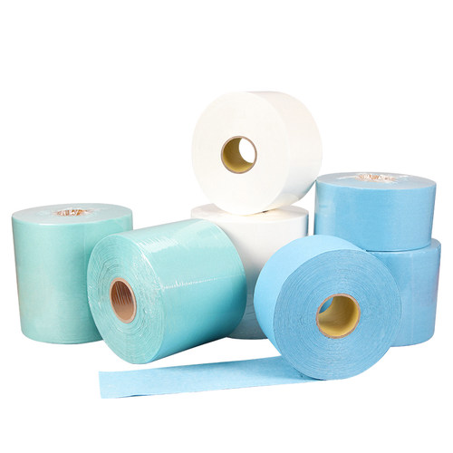 包邮工业大卷纸无尘纸 擦拭纸防尘吸油吸水擦拭纸蓝白纸500张一卷