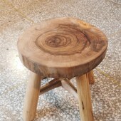 原木全香樟木根雕凳子靠背椅子换鞋 凳餐凳餐椅创意花架民宿侘寂风