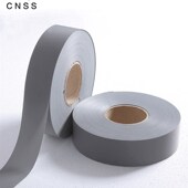 卷 45元 cnss反光自粘贴夜间反光贴条衣服警示胶带学生服装 辅料