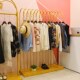 女装 个性 店陈列货架挂衣服架子 店中岛架衣架展示架落地式 金色服装