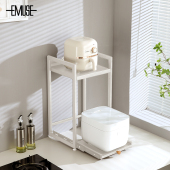 厨房台面置物架电饭锅一体式 抽拉收纳架家用烤箱微波炉放置锅架子