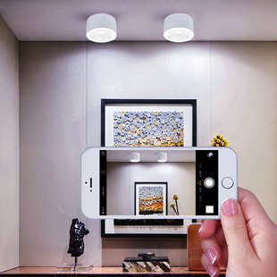 12cm公分免开孔5W7W过道灯10W15W卧室 超薄明装 小射灯led圆形7