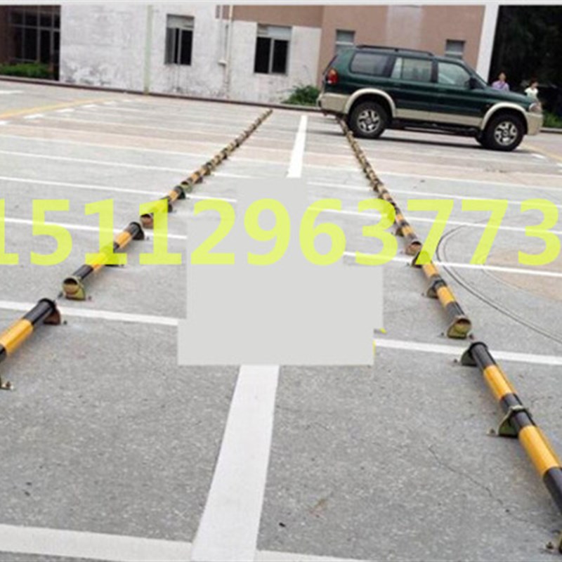 镀锌烤漆钢管挡轮杆2.5寸倒车挡车器  挡车定位器2寸停车场防撞杆