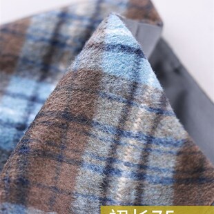 法式毛呢半身裙2025秋冬新款 a字裙格子包臀裙大码中长裙胖MM裙子