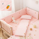 婴儿床床围a类软包纯棉儿童拼接床护栏围挡宝宝防撞围栏挡布床品