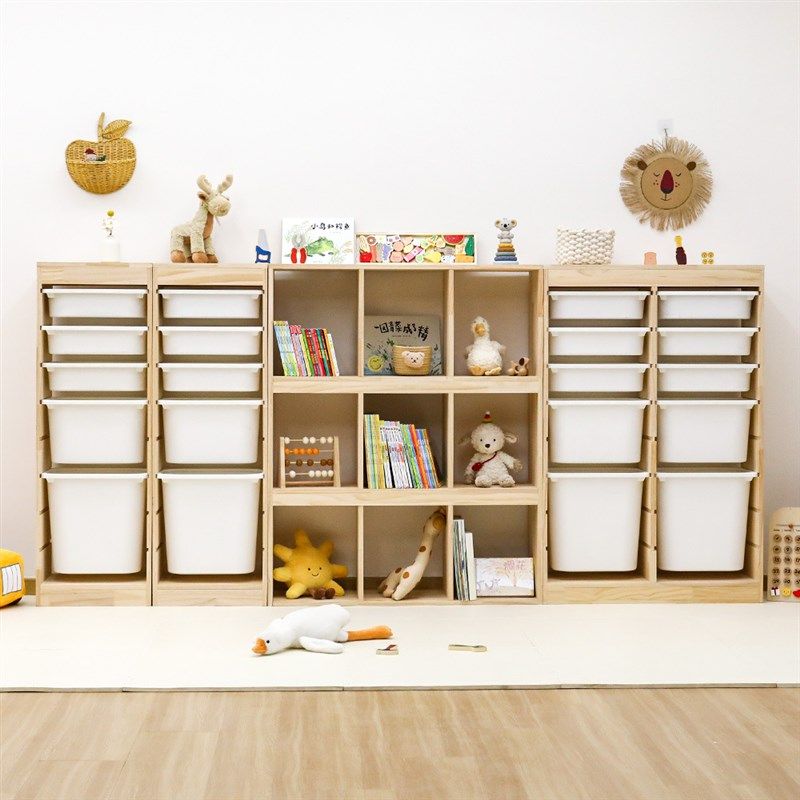 蒙氏儿童房间玩耍区布置孩子玩具收纳柜子展显示收耐揽架家具全套,住宅家具,儿童储物架/收纳架（原婴童）,淘宝优惠券,粉丝福利购,淘宝优惠卷