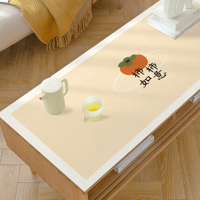北欧风格茶几桌布防水防油免洗防烫PVC皮革餐桌垫家用长方形台布