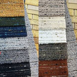 门幅145cm彩色羊毛圈条纹面料细条彩色羊毛卷沙发布料现代简约