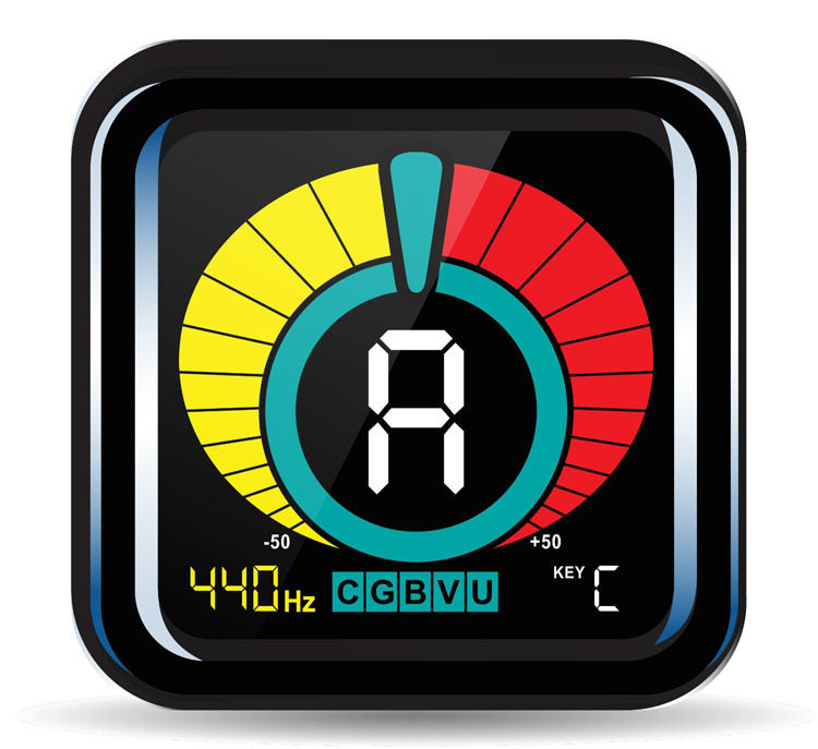 彩屏调音器吉他贝斯小提琴二胡通用校音器KLIQTuner