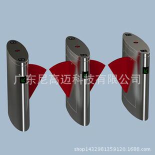 供应椭圆弧形翼闸,地铁出入通道自动挡匝机,快速行人道门禁翼闸門