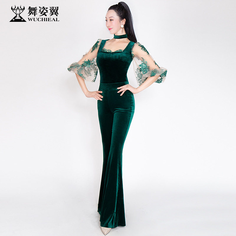 【卖完即止】舞姿翼修身形体衣礼仪服 走秀练功服舞蹈套装XT1355