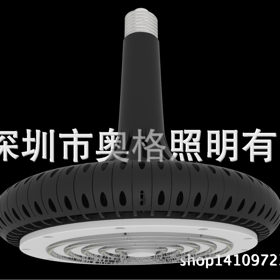 UFO工矿灯led厂房灯车间仓库停车场工业照明100W150W天棚灯E40