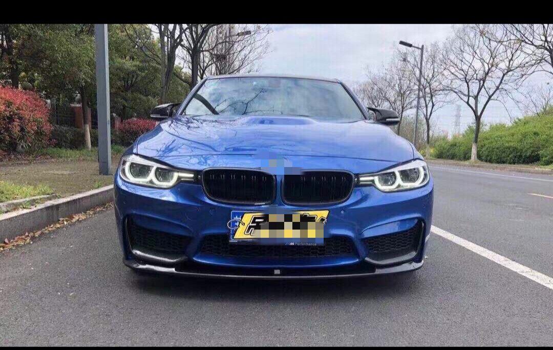 适用于13-19宝马F30/F35改装M3前杠大包围MP款前唇包角前杠防撞梁