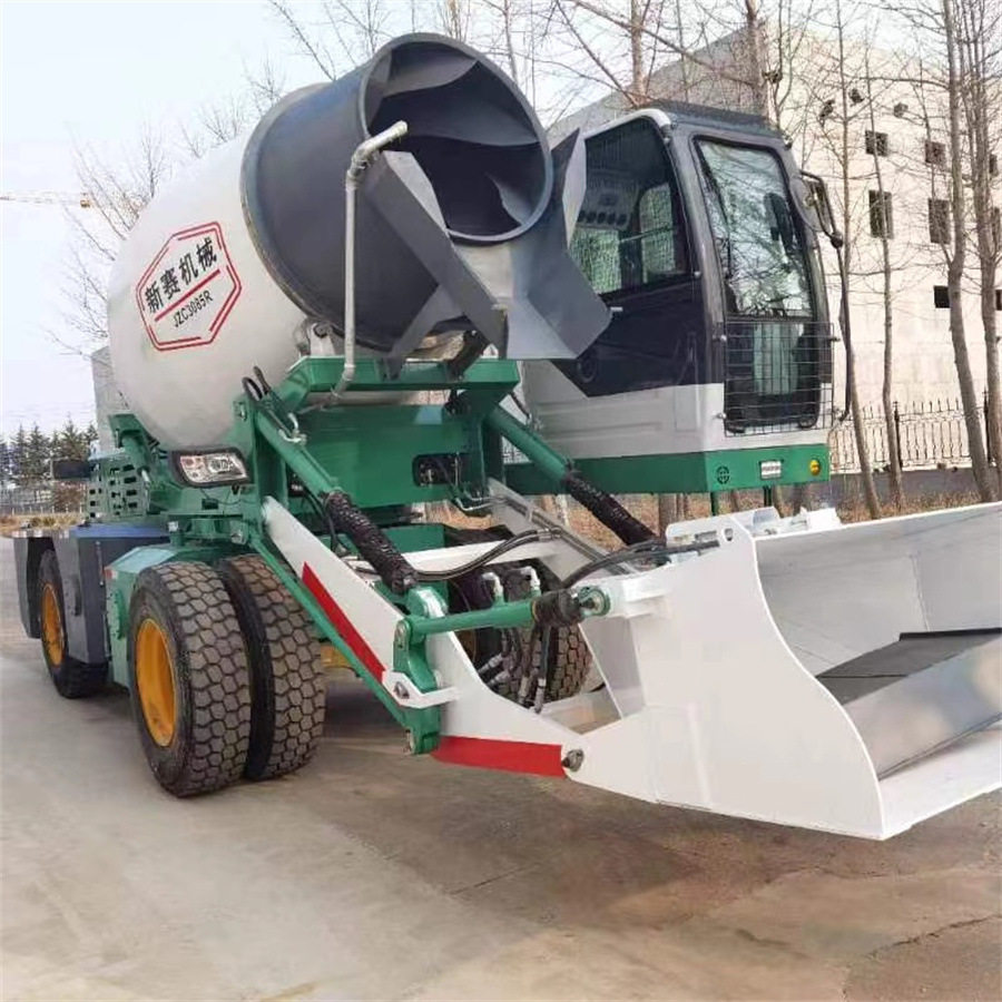 全自动一体水泥搅拌车4方建筑工程混凝土搅拌机自上料搅拌罐车