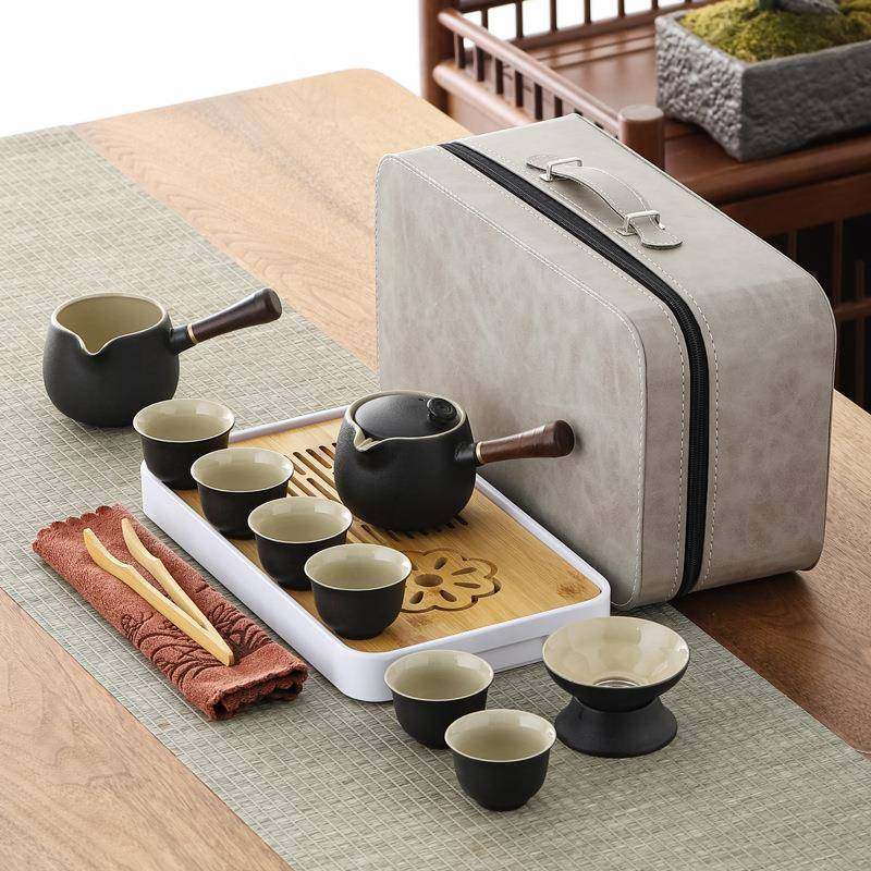 旅游便携式旅行茶具套装公司商务送礼路宝黑陶瓷快客杯带茶盘轻奢,农用物资,其他肥料,淘宝优惠券,粉丝福利购,淘宝优惠卷