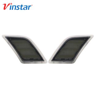 适用奔驰BENZW204后期08 11LED叶子板灯LED前保杠灯黑壳白光