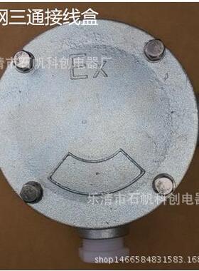 铸钢防爆接线盒BHD51一通二通三通四通规格吊盖
