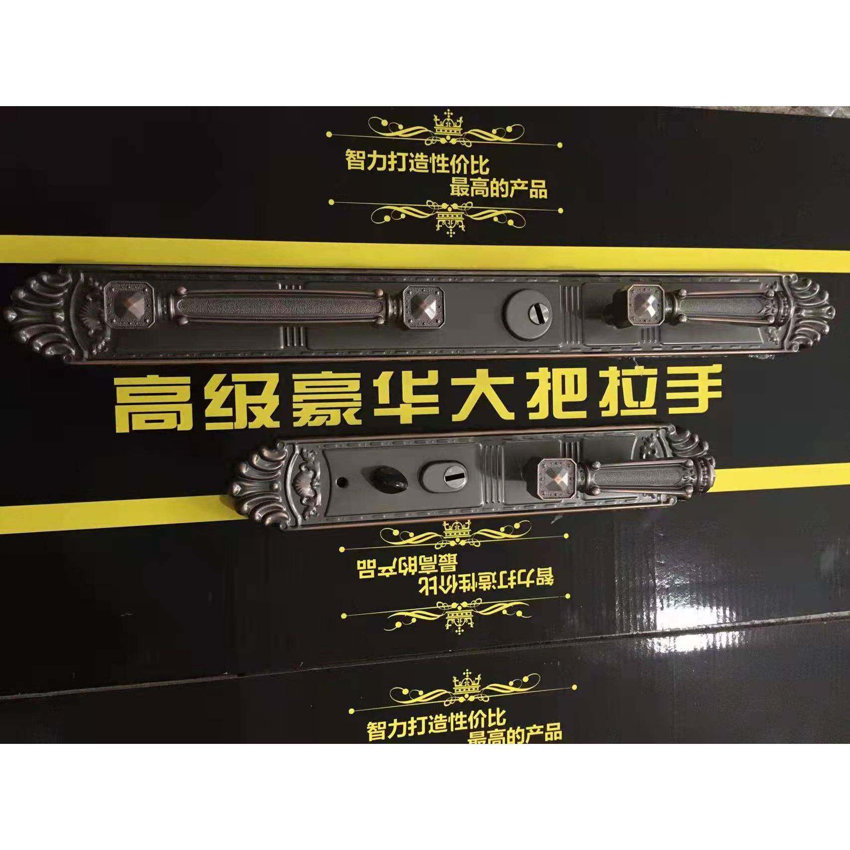 舜泰大门防盗门大型豪华拉手现代简约豪华门入户门
