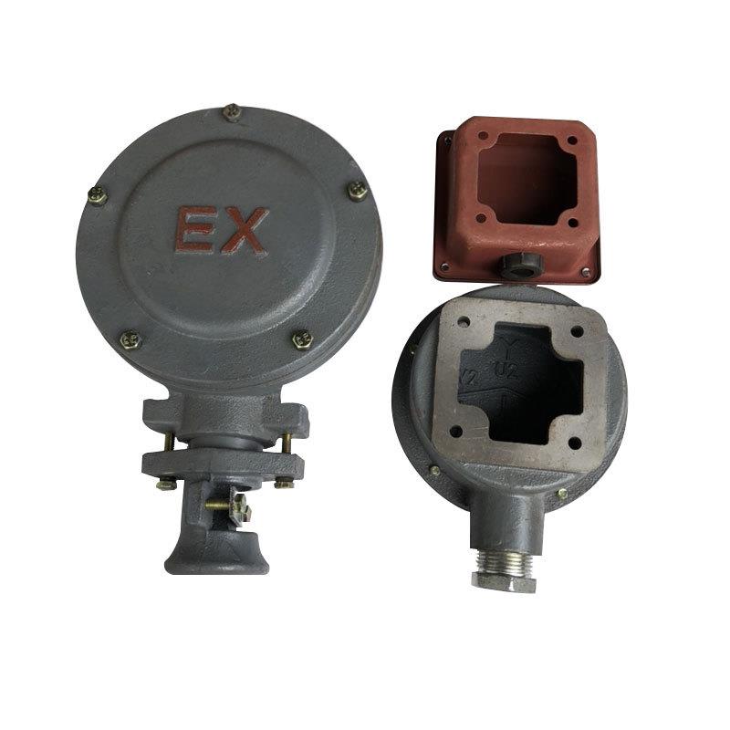 圆盘铸铁圆形防爆电机接线盒圆YB2200-225眼距120×12030KW