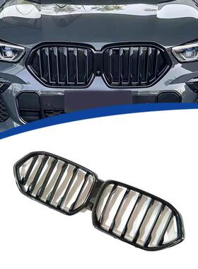 适用于2020-2022款G06单线亮黑款中网X6中网格栅原车替换ABS材质