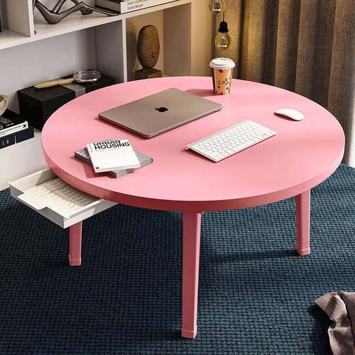 床上书桌可折叠阳台小圆桌子电脑桌宿舍学习桌榻榻米飘窗懒人桌板