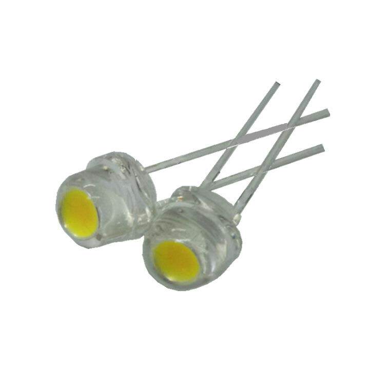 大量供应F5草帽灯珠8-9流明低衰5mm草帽led白光高亮白光低光衰灯