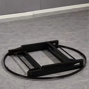 大圆桌面支架方桌可折叠桌腿酒店家用实木圆台桌脚饭桌底座铁架子