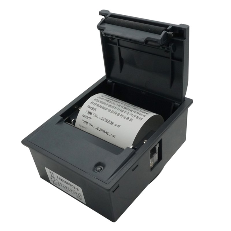 开聪58mm热敏打印单片机12V串并口USB小票据标签嵌入打印机模组