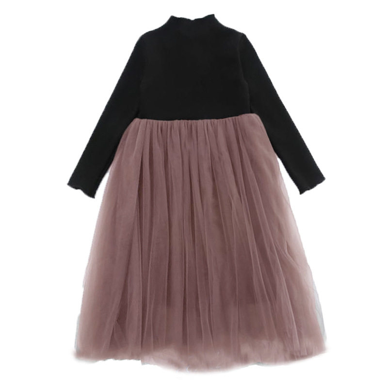 女童春秋季洋气质黑色连衣裙公主打底衫网纱裙中大童装儿童加绒裙,童装/婴儿装/亲子装,连衣裙,淘宝优惠券,粉丝福利购,淘宝优惠卷