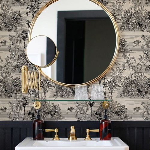 法式轻奢家具翻新贴房间布置墙纸衣柜柜子移门补色改造墙贴自粘