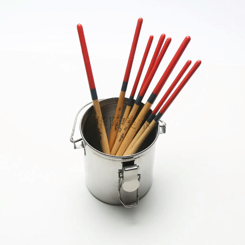 小号不锈钢手提洗笔桶 密封型油画颜料美术用洗笔筒 可过滤洗笔罐