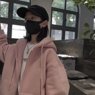 波拉韩国童装男女童加绒连帽开衫卫衣2024秋冬季新款儿童加厚外套