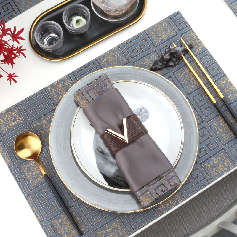 西餐餐垫酒店专用中国风碗垫子餐具垫家用轻奢新中式隔热垫餐桌垫