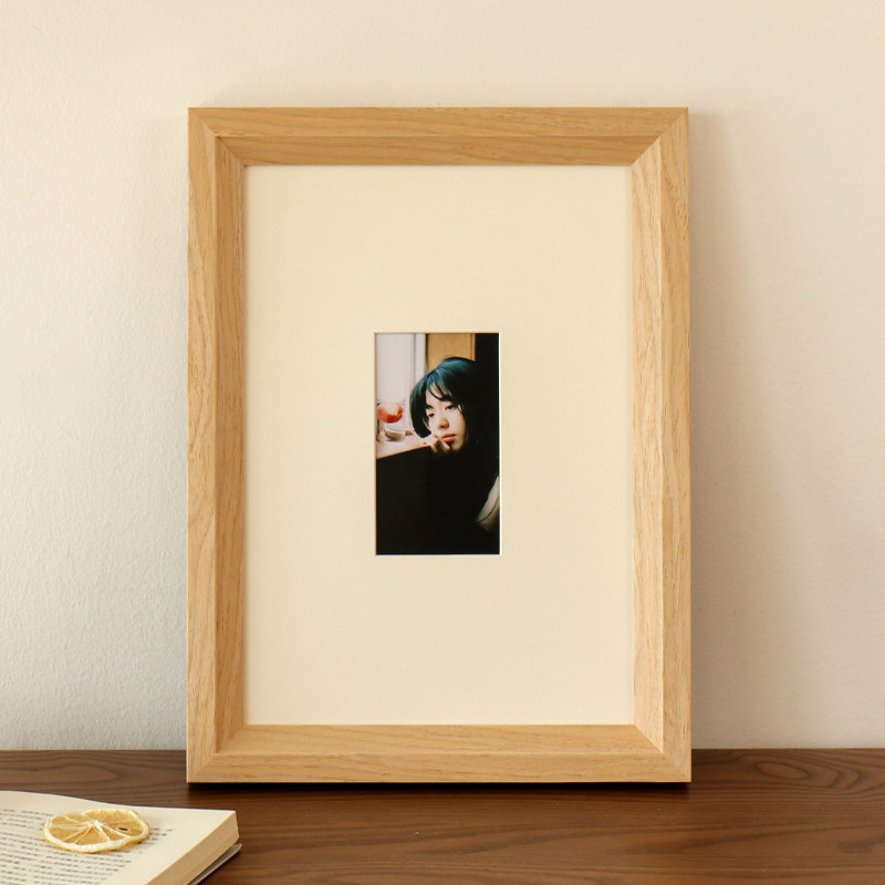 实木相框摆台7寸8寸A3画框装裱挂墙a4定制外框油画素描4k大尺寸