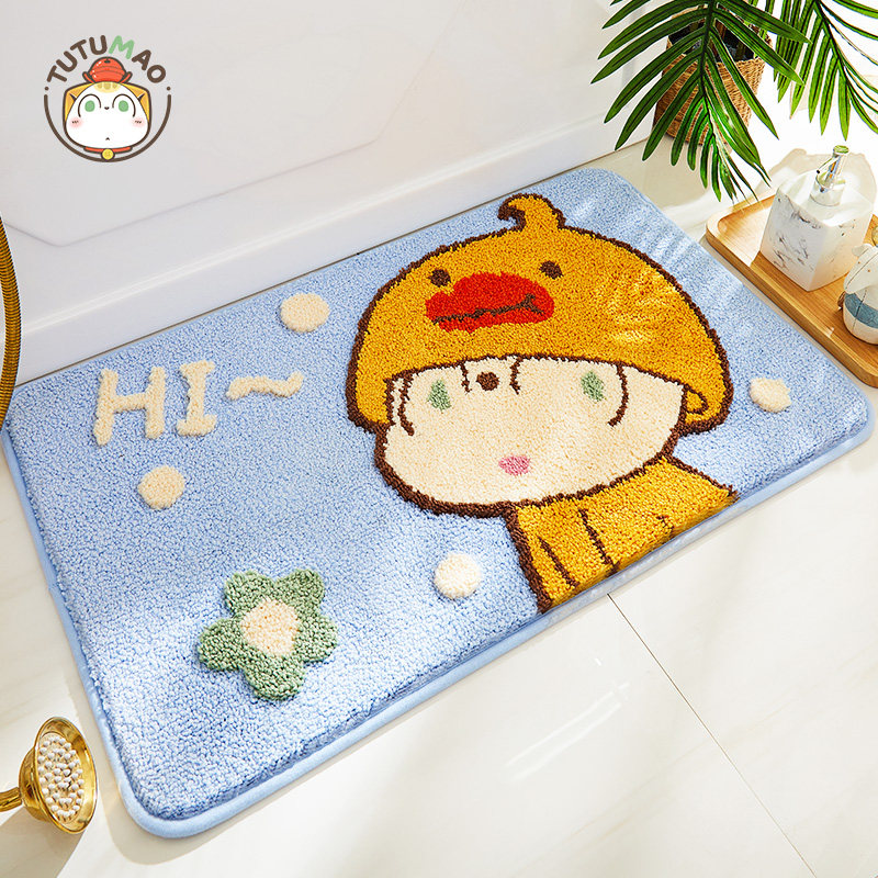 家用卫生间地垫浴室吸水防滑垫卧室厕所门口脚垫入户进门垫子地毯,居家布艺,家用脚垫,淘宝优惠券,粉丝福利购,淘宝优惠卷