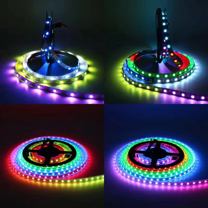 WS2813断点续传全彩LED灯带5050RGB单点单控幻彩跑马流水软灯条5V
