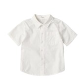 儿童纯棉长袖 演出服校服 短袖 男童女童衬衣 山东网店 白衬衫 薄软