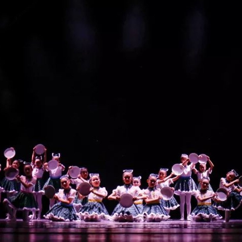 第十届小荷风采妈妈的节日演出服儿童舞蹈服蓬蓬裙合唱表演服女