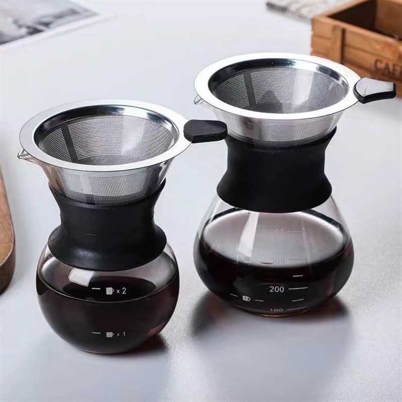 玻璃咖啡壶手冲日式分享壶咖啡漏斗滤杯冲泡器具套装