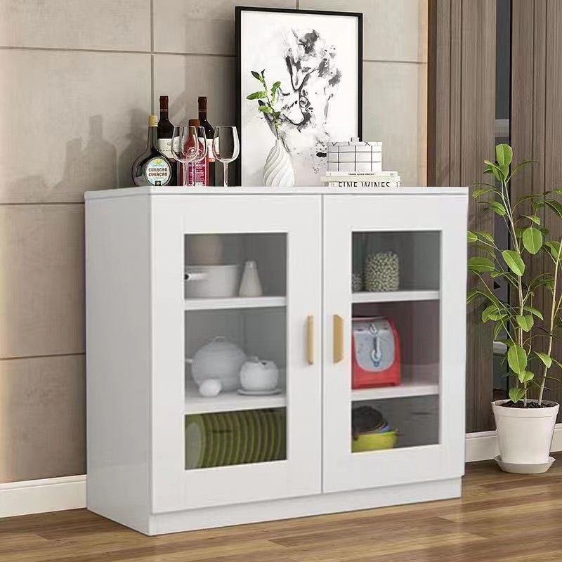 定制薄玻璃门餐边柜厨房碗柜储物收纳柜阳台柜飘窗柜客厅柜茶水柜